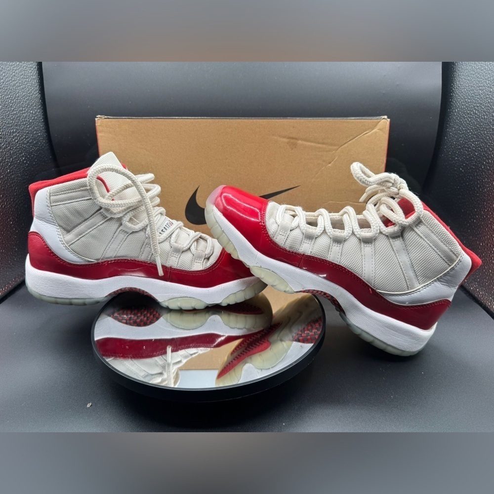 Nike Red and White Retro Sneakers - Picture 1 of 9